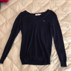 Women’s Vineyard Vines V Neck Navy Sweater XXS